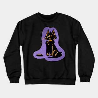 Hungry Black Cat Crewneck Sweatshirt